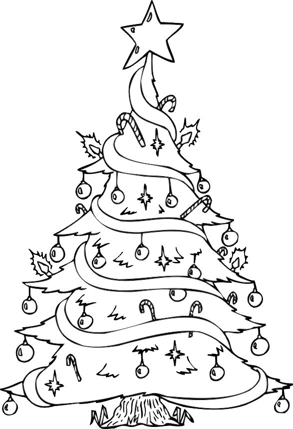 Tranh Tô Màu Cây Thông Giáng Sinh Cho Bé | Công cụ đồ họa EPS Tải xuống  miễn phí - Pikbest