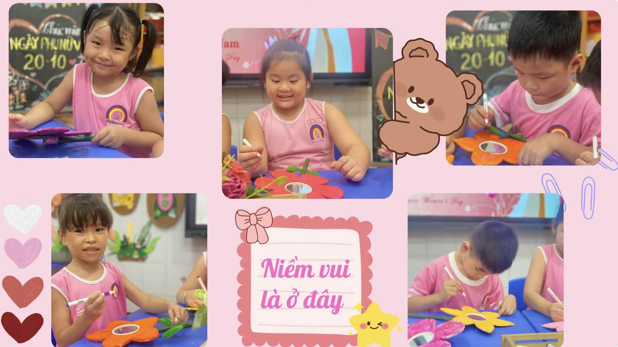 Lá1 làm hoa xinh tặng Mẹ yêu ngày 20/10/2025