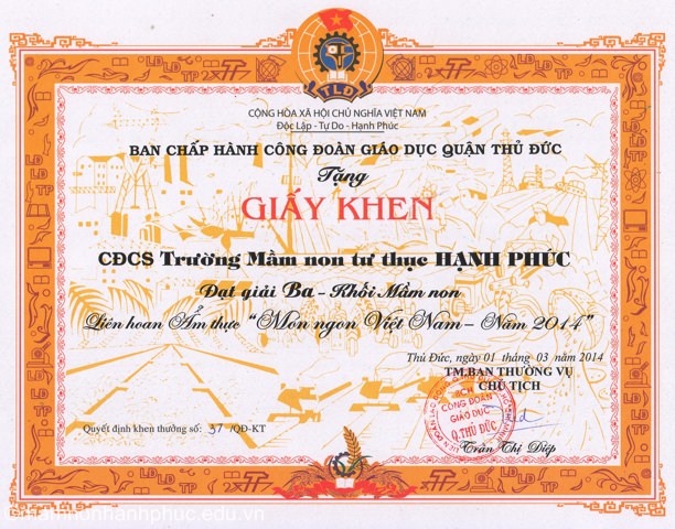 Giải Ba liên hoan ẩm thực