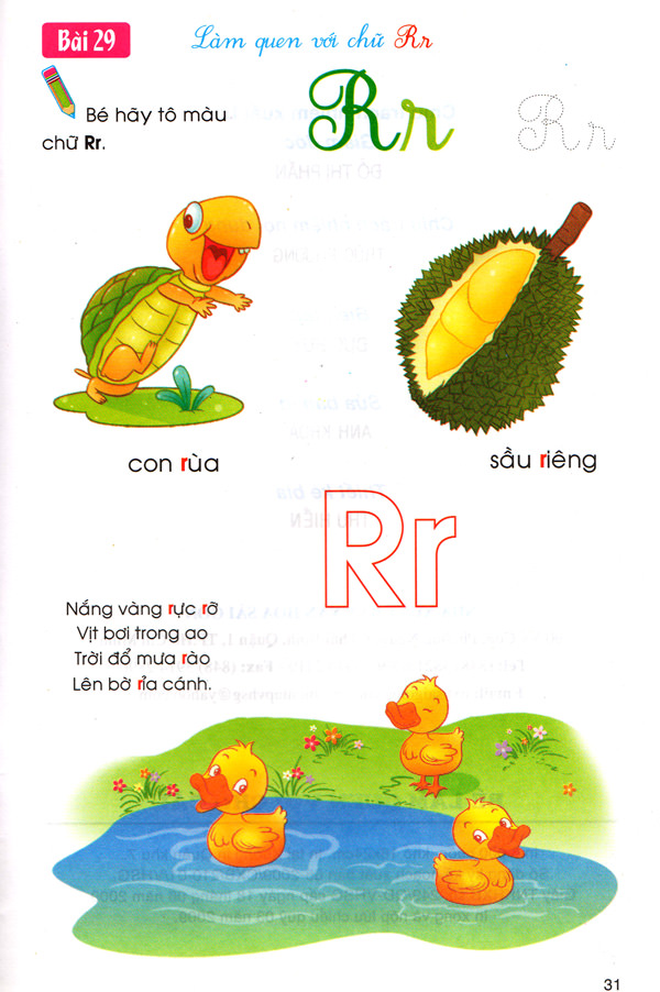 Tập viết chữ R Làm quen với chữ R
