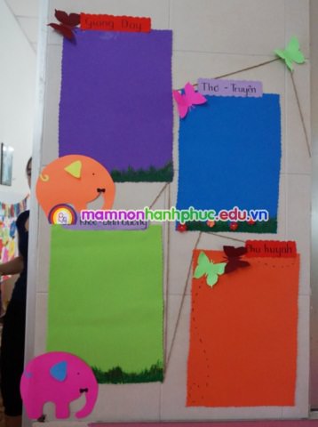 Trang tri lop mam non Hạnh Phúc Thủ Đức