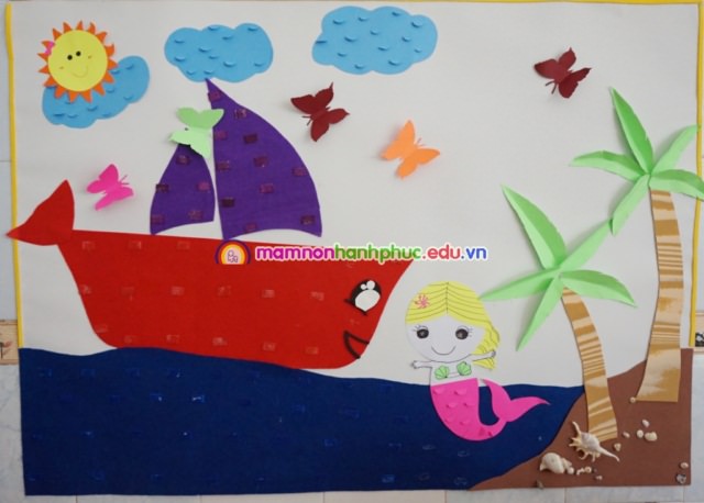 Trang tri lop mam non Hạnh Phúc Thủ Đức