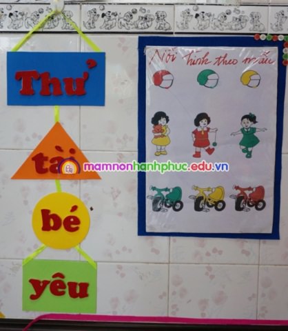 Trang trí góc lớp mầm non năm học 2015-2016