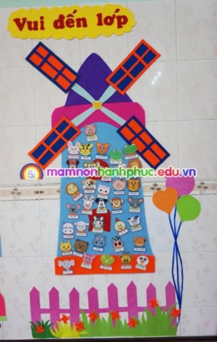 Trang trí góc lớp mầm non năm học 2015-2016