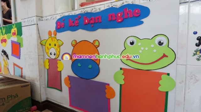 Trang trí góc lớp mầm non năm học 2015-2016